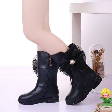 

YOHOME Toddler Infant Kids Baby Princess Butterfly Knot Shoes Fashion Leather