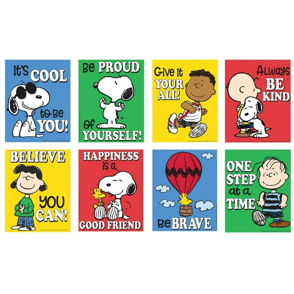 Eureka Peanuts Mini Poster Set, 8 Posters