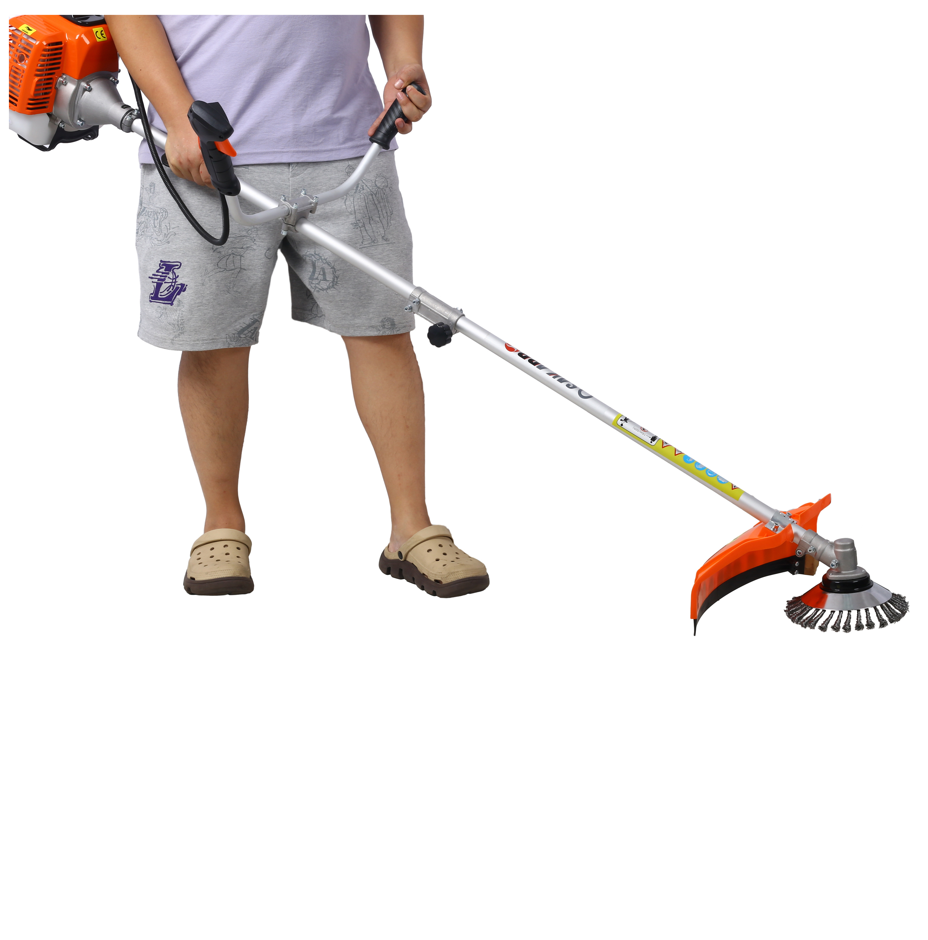 52cc Weed Wacker Gas Powered,3 in 1 Multifunction, String Trimmer, 8 inch Weed Wacker Attachments Heads,10" Metal 3T Blade,Rubber Handle , Shoulder & Strap Included, EPA Compliant