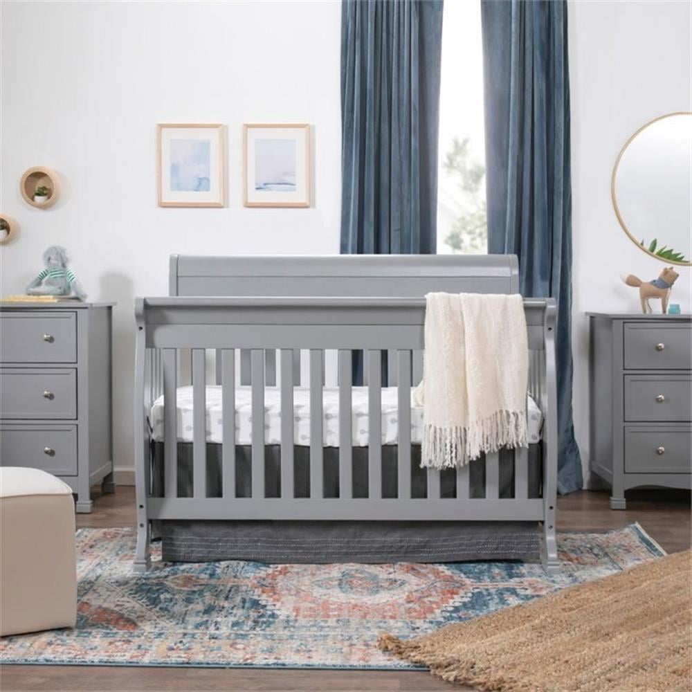 DaVinci Kalani 4-in-1 Convertible Crib in Grey Finish