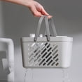 thumbnail image 4 of Campana Para Cocina Bathing Basket Washing Basket Hand Hold Drainage Basket Bathroom Shower Blue Student Dormitory Bathroom Storage Basket Bath Basket, 4 of 6