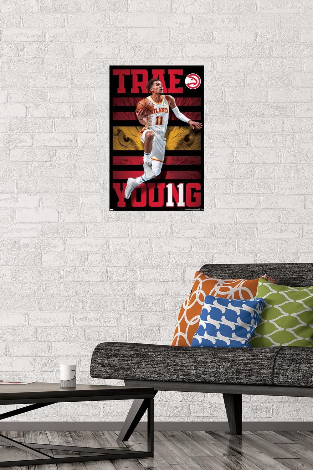 NBA Atlanta Hawks - Trae Young 20 Wall Poster, 22.375" x 34" Framed