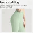 thumbnail image 3 of Pantalones de yoga ajustados de cintura alta para mujer, de cintura alta, ajustados, para correr, deportes, sin vergüenza, 3 of 4
