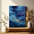 thumbnail image 6 of UXIEQU Abstract Starry Night Sky Ocean Canvas Wall Art Print 15.75x11.81 Inches, 6 of 8