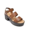 thumbnail image 2 of DREAM PAIRS Sandalias de Tacón Plataforma Grueso para Mujer Marrón Talla 8, 2 of 6