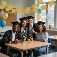 thumbnail image 6 of Meiiso 2-Pack Graduation Cap Tassel Banner Black Cap Ornament, Glitter Pre Strung Congrats Grad with Tassel Banner Decor College High School, 6 of 9