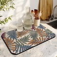 thumbnail image 3 of Washable Rubber Multicolored Leaves Tropical Botanical Dish Drying Mats for Kitchen Counter Home Large Coffee Bar Pad Accessories and Decor for Utensils Stemware 23.5''x15.5'', 3 of 6
