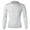 White, variant on QRIC Mens Slimming Body Shaper Vest Shirt Abs Abdomen Slim Long Sleeves Tops for Men