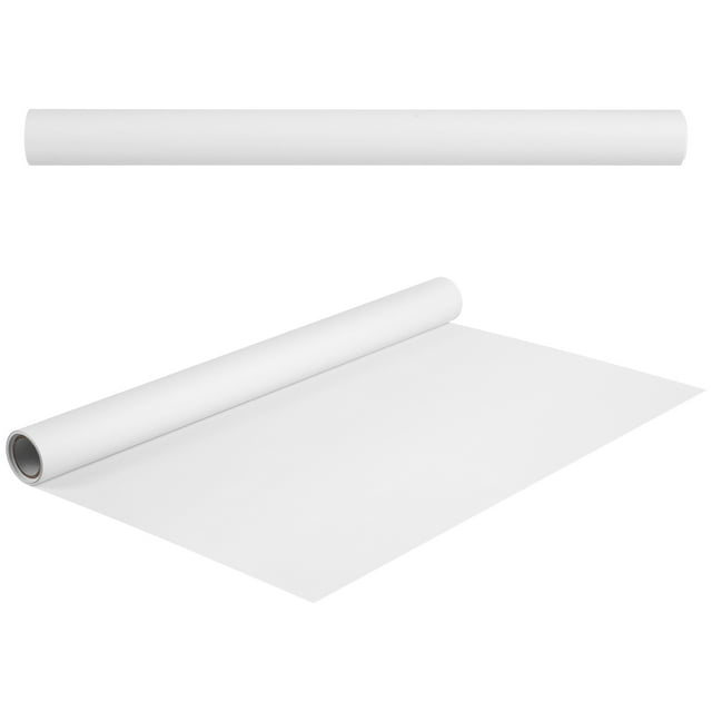 Miangastore 1Pcs Drawing Paper Roll Poster Paper Craft Paper Roll White Wrapping Paper(White)