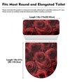 thumbnail image 7 of HELLHERO Adjustable Stretch Fits All Toilet Shapes Elastic Fabric Toilet Covers Set Bathroom Supplies Easy to Clean Stays in Place 17"x21" 2 Pack, 7 of 7