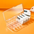 thumbnail image 5 of Organizador de accesorios de escritorio multiusos, gestión de cables con compartimentos de ajuste, estuche de almacenamiento con tapas transparentes que mantiene su espacio organizado y sin desorden, 5 of 5