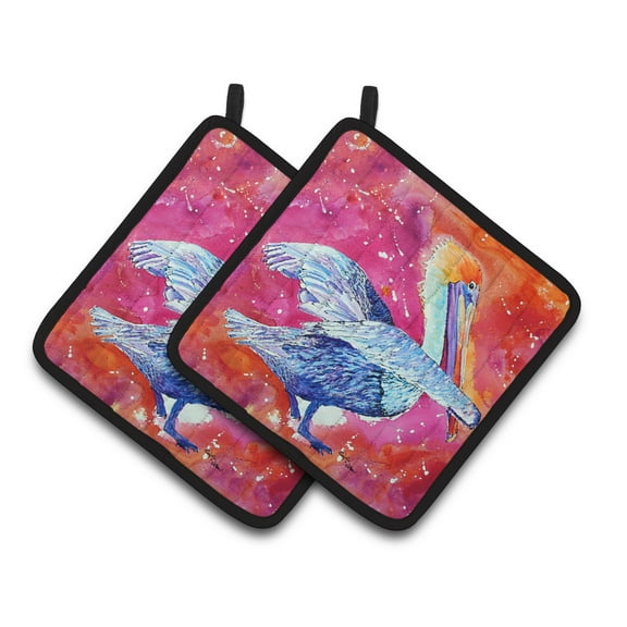 Carolines Treasures 8360PTHD Pelican Pair of Pot Holders 7.5HX7.5W multicolor