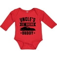 thumbnail image 3 of Inktastic Uncles Lil Racing Buddy Boys or Girls Long Sleeve Baby Bodysuit, 3 of 5