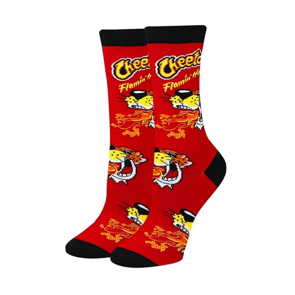 Cheetos Flamin Hot Red Women's Crew Socks