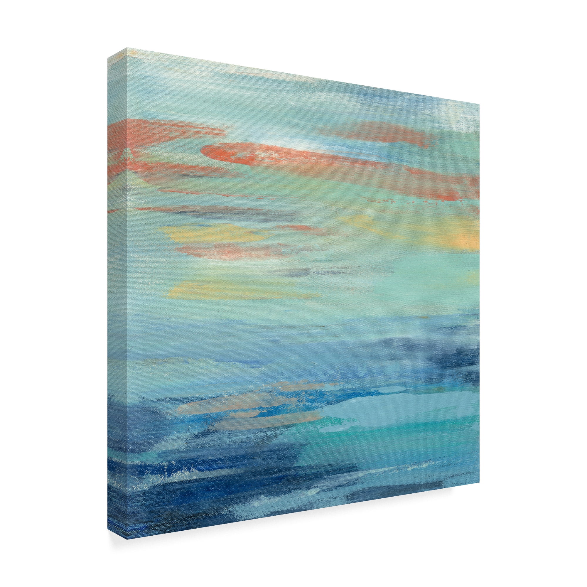 Trademark Fine Art 'Sunset Beach I' Canvas Art by Silvia Vassileva