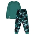 thumbnail image 3 of Wonder Nation Boys Long Sleeve Shirt and Pant Pajama Set, 2-Piece, 4-18 & Husky, 3 of 3