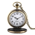 thumbnail image 6 of VIGOROSO Vintage Pocket Watch for Men Women Bronze Skeleton Floral Pattern Quartz Fob Watches with Chain, 6 of 6