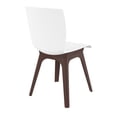 thumbnail image 6 of Compamia Mio Dining Side Chair in Brown and White, 6 of 6