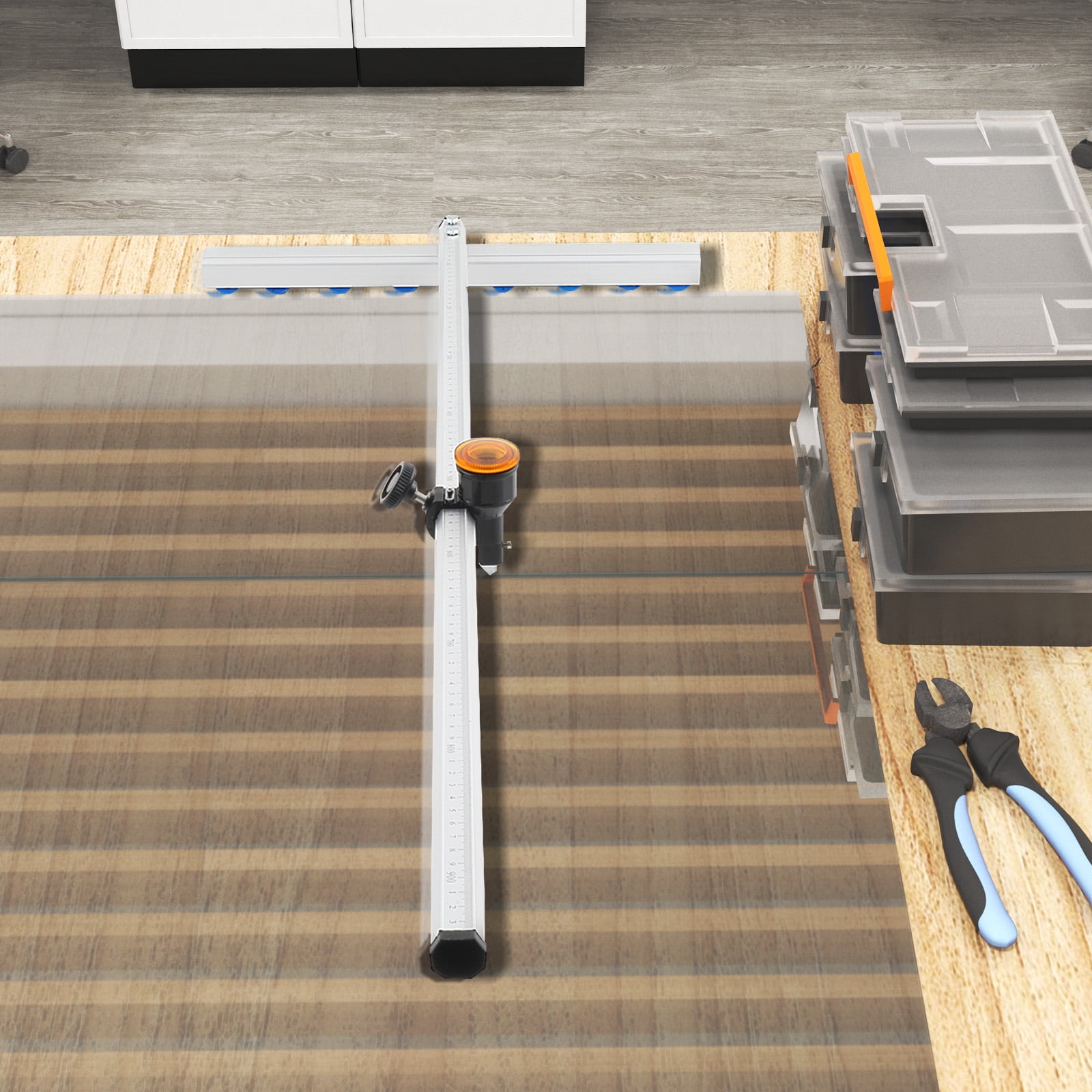 TABODD 35 inch/90cm Oil Glass T-Cutter Dual Scale High Quality Speed Glass Strip Cutting