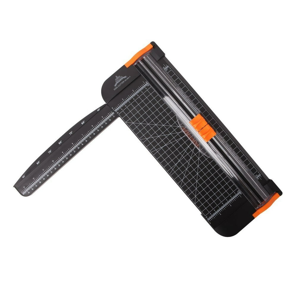 JIELISI 12 Inch Paper Cutter, A4 Titanium Scrapbooking with Finger