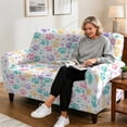 thumbnail image 6 of Xixirimido Stretch Recliner Slipcovers Printed Sofa Cover 6-Piece Reclining Chair Covers Recliner Chair Cover with Pockets Furniture Protector for Living Room, Colorful Animal Paws, 6 of 8