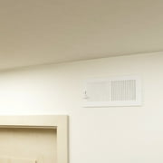 Imperial 12-inch x 6-inch White Sidewall Register, Rectangular, Household Vent Cover 2-Way