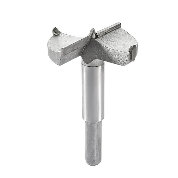 48mm Dia Carbide Tip Round Shank Wood Cutting Hole Saw Hinge Boring Drill Bit