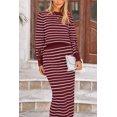 thumbnail image 3 of Conjunto Coordinado PRETTYGARDEN de Suéter y Falda a Rayas, 3 of 8