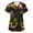 Green, variant on Womens Mardi Gras Scrub Tops Fashion Carnival Mask Print Tops Working Scrub V Neck Short Sleeve Shirt Oversized Scrubs Workwear Nursing Uniforms Medical T Shirts with Pocket Gold S