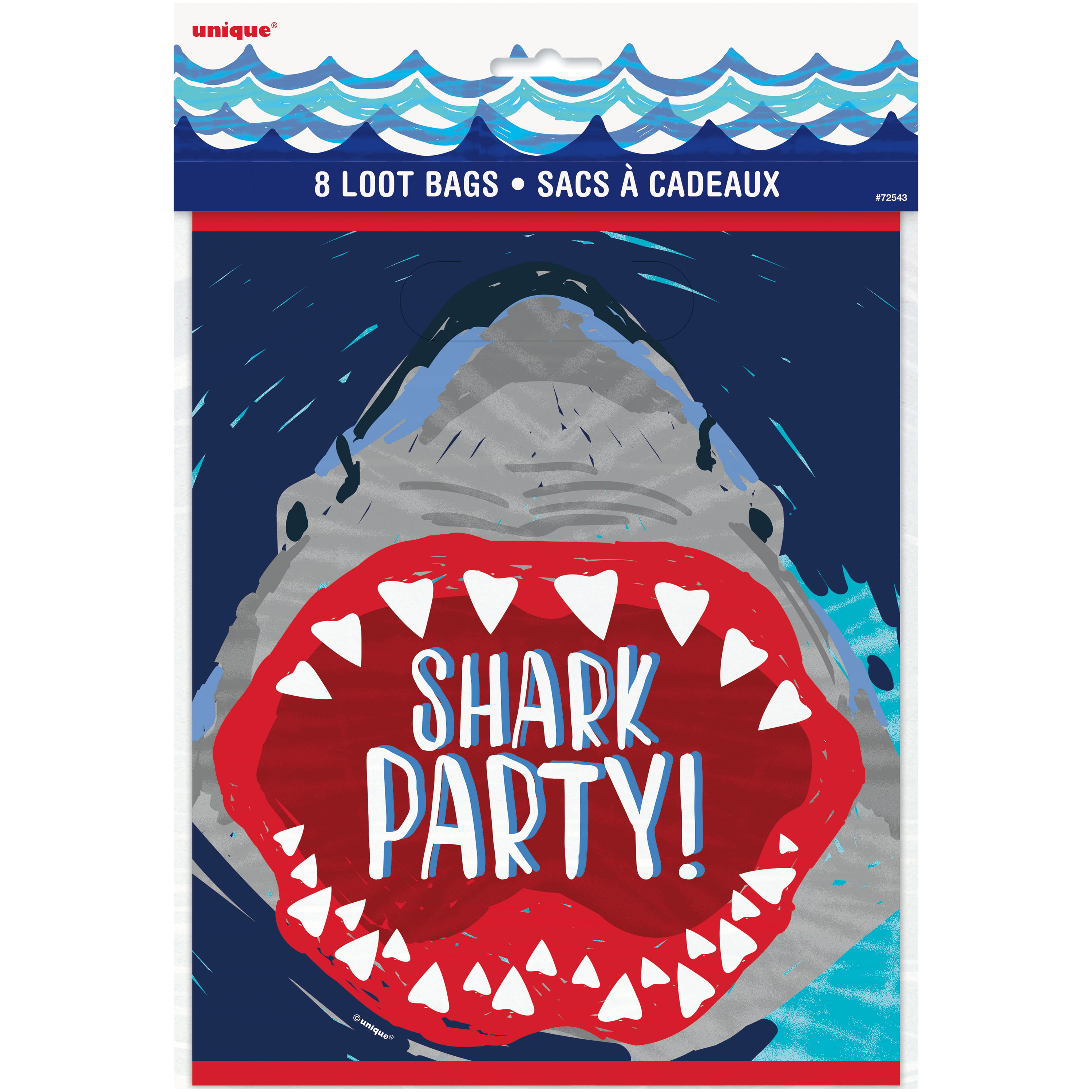  Shark  Party  Goodie Bags 9 x 7 in 8ct Walmart  com