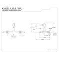 thumbnail image 5 of Kingston Brass KS3255PL Vintage Double-Handle Wall-Mount Bridge Kitchen Faucet, Oil Rubbed Bronze, 5 of 7