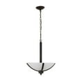thumbnail image 5 of Yosemite Home Decor Alta Peak 3 Light Bowl Chandelier in Coffee/Acid Wash Glass, 5 of 8