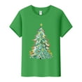 thumbnail image 2 of Lroveb Christmas Shirts for Women Print Round Neck Short Sleeve T Shirt Top Graphic T Shirts, 2 of 5