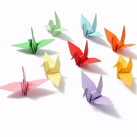 Origami Square Paper Double Sided Coloured Sheets 5 7 8 10 14 5cm Craft Diy Walmart Canada