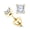 Yellow Gold, variant on 0.85 Carat Solitaire Diamond Stud Earrings Princess Cut 4 Prong Screw Back (J-K Color, I1 Clarity) 14K White Gold