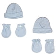 thumbnail image 1 of Bambini Boys' Cap and Mittens 4 Piece Layette Set, 1 of 2