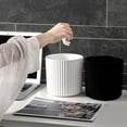 thumbnail image 1 of Just Released,Round Desktop Trash Can, Household Small Waste Bin, Thickened Plastic Lidless, Minimalist Design, For Bedroom Kitchen, Compact Garbage Holder, Stylish Decor Accessory | Plastic, Black, 1 of 8