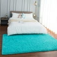 thumbnail image 3 of Lochas Fluffy Soft Shag Carpet Rug for Living Room Bedroom Big Area Rugs Floor Mat, 3'x5',Turquoise Blue, 3 of 7