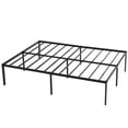 thumbnail image 2 of Ktaxon 18 Inch Full Size Metal Platform Bed Frame / Steel Slat Support / No Box Spring Needed / Easy Assembly, Black, 2 of 11