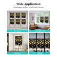 thumbnail image 7 of Black Yellow Christmas Balls Window Privacy Film Stained Glass Window Film Decorative Windows Cover Static Windows Cling for Glass Door Xmas Snowflake Stickers for Bathroom 17.7"x78.7", 7 of 7