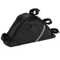 thumbnail image 2 of Oxford Cloth Triangle Saddle Frame Pouch, Large Capacity Convenient Bike Bag Multi Point Hook and Loop Straps  for Cycling Black,Grey, 2 of 7
