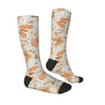 thumbnail image 3 of JUNZAN Fun Novelty Knee Warmer High Socks-Retro Floral Butterfly, 3 of 9