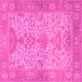 thumbnail image 1 of Ahgly Company Indoor Square Oriental Pink Traditional Area Rugs, 7' Square, 1 of 4
