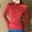 Red, variant on Vinsonshop Warm Thermal Shirts Women Long Sleeve Mock Neck Fleece Lined Base Layer Slim Fit Tops Cold Weather Beige L