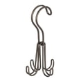 thumbnail image 4 of iDesign Classico Metal Over the Rod Hooks, Closet Accessory Organizer for Ties, Belts, Scarves, Handbags, Jewelry, 2.8" x 2.8" x 6.5", Bronze, 4 of 4