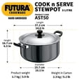 thumbnail image 3 of Futura Hard Anodised Stewpot Patila, 5.0-Litre, 3 of 4