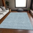 thumbnail image 6 of HomeRoots 672375 3 x 5 ft. Teal & Ivory Abstract Geometric Transitional Washable Machine Made Rectangle Area Rug with UV Protection, 6 of 9