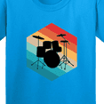 thumbnail image 4 of Inktastic Drummer Retro Drum Set Youth T-Shirt, 4 of 5