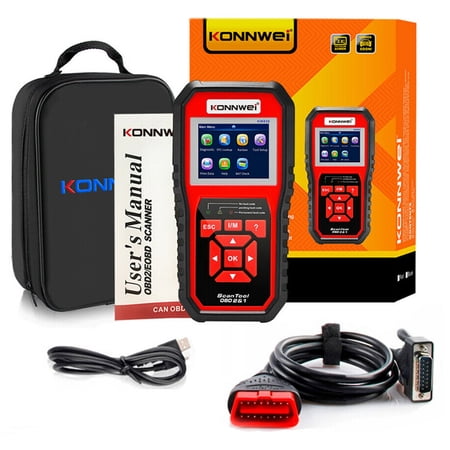 KONNWEI KW850 Professional OBD2 Auto Diagnostic Scanner Universal OBD Car Diagnostic Scanner Tool ODB2 Check Engine Automotive Car Code Reader