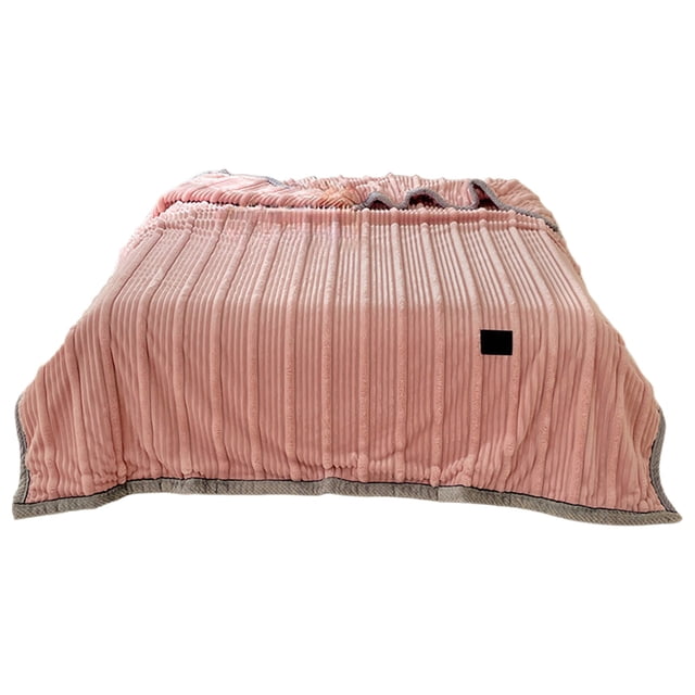 SDNall Fleece Blanket Throw, the Office Blanket, Small Sofa Bed, Rabbits Furs Blanket Thickened Office Nap Blanket Air Conditioning Sofa Corals Fleece Lunch Break Shawl Small Blanket